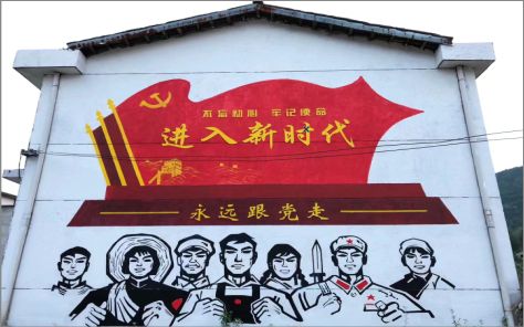 简阳党建彩绘文化墙